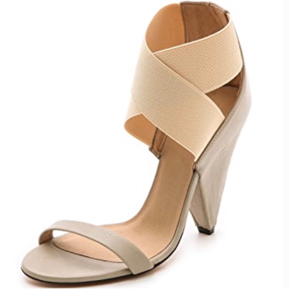 ✨IRO Sohak Beige Sandals Heels NWOT Sz 37